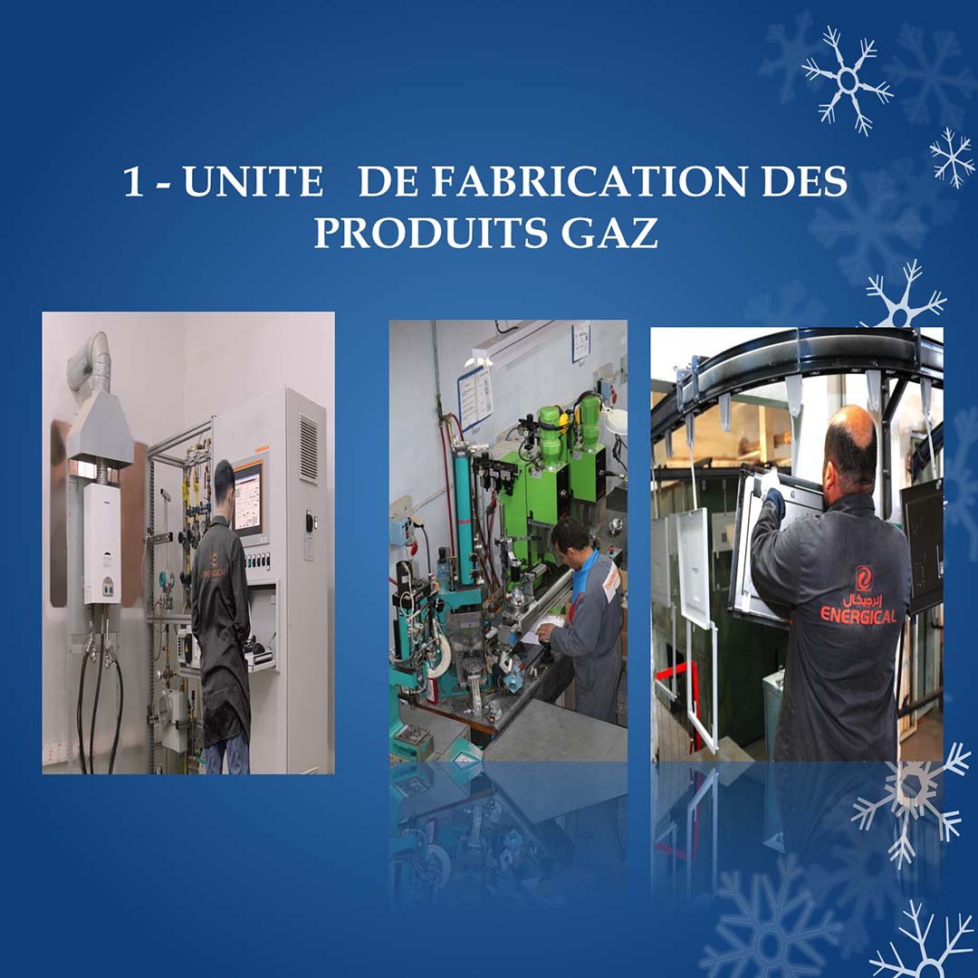 Unit&eacute; de fabrication des produits gaz