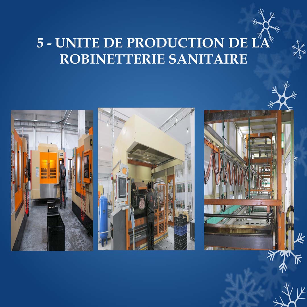 Unit&eacute; production de la robinetterie sanitaire
